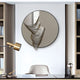 Rivelune Smoke Silver Sculptural Round Mirror 3D Wall Art