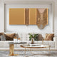 Drapelle Gold Flow Layered Leather 3D Wall Art