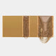 Drapelle Gold Flow Layered Leather 3D Wall Art