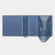 Drapelle Blue Flow Layered Leather 3D Wall Art