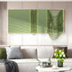 Drapelle Green Flow Layered Leather 3D Wall Art