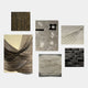 Terrisma 6-Set Dark & Sculpted Textured 3D Wall Art