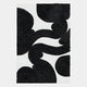 Noctura I Black & White Leather 3D Wall Art
