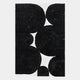 Noctura III Black & White Leather 3D Wall Art
