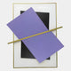 Vectura Purple & Black Leather Vertical 3D Wall Art