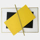Vectura Yellow & Black Leather Horizontal 3D Wall Art