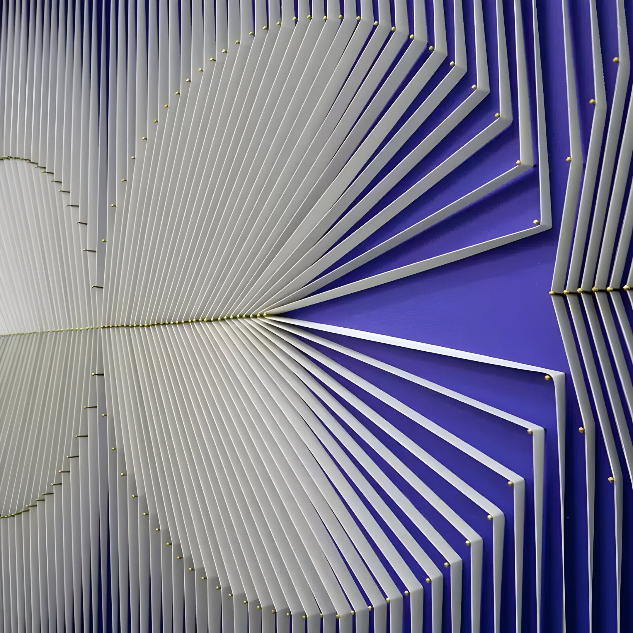 Vectra Purple Orbital Gradient Leather 3D Wall Art