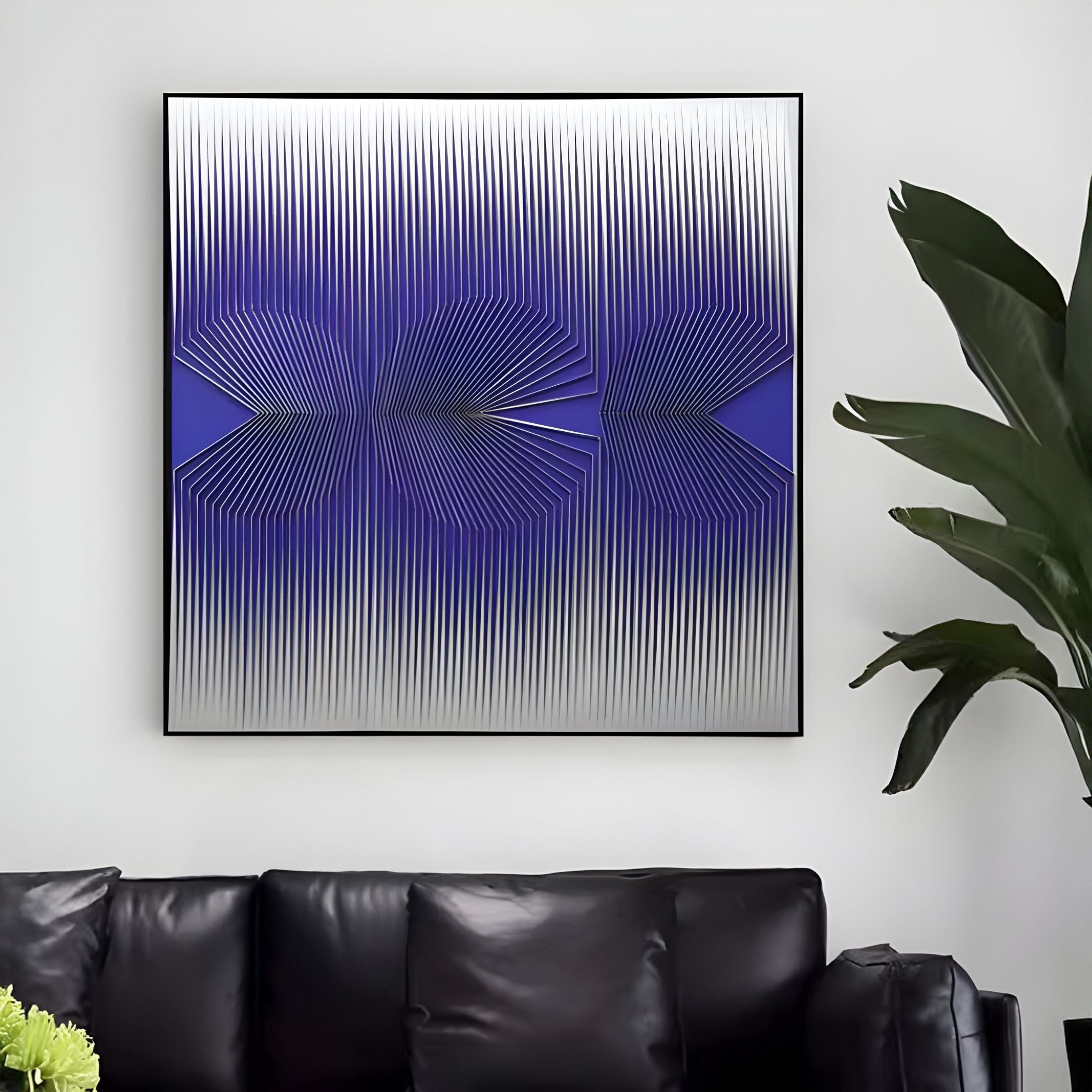 Vectra Purple Orbital Gradient Leather 3D Wall Art