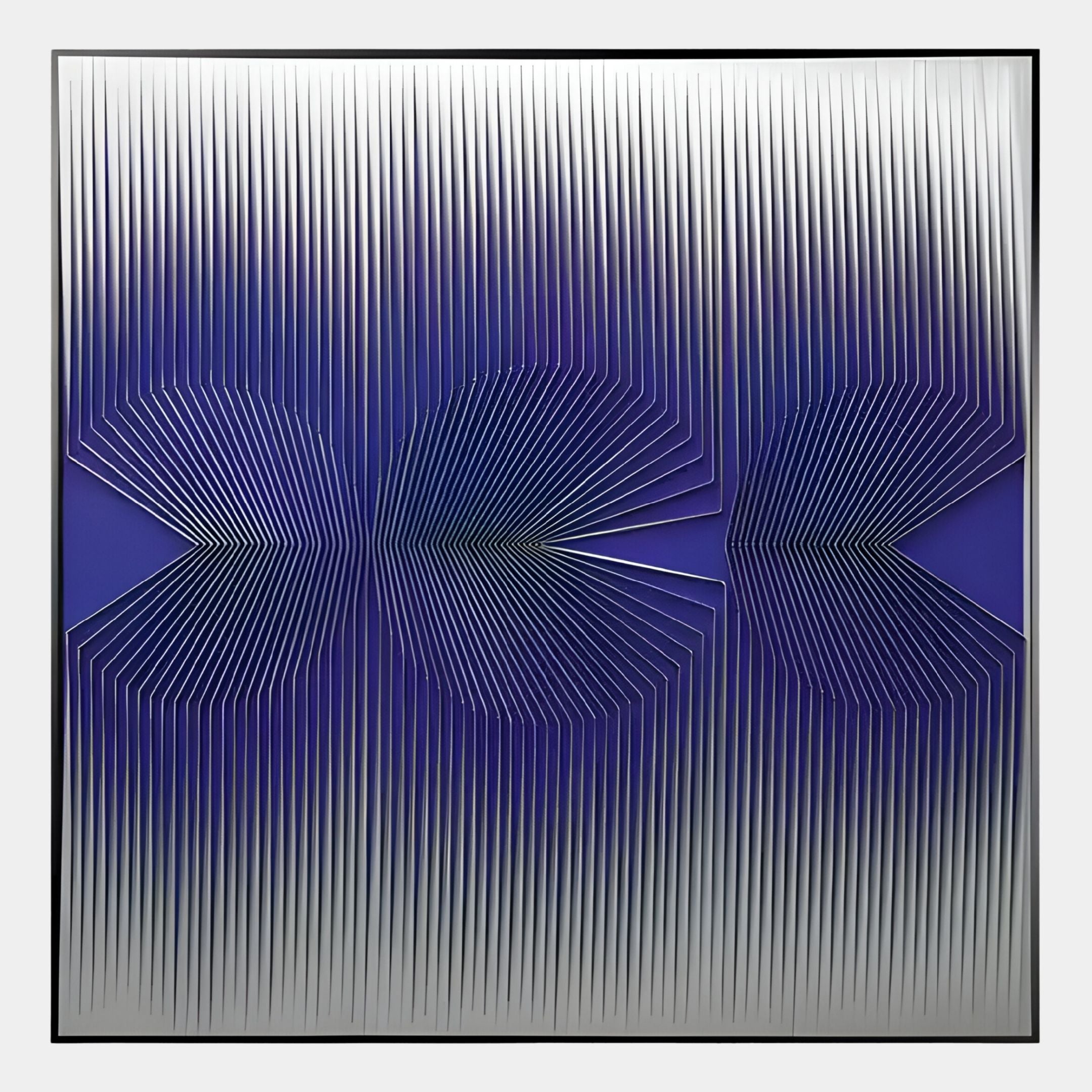 Vectra Purple Orbital Gradient Leather 3D Wall Art