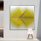 Vectra Yellow Chevron Gradient Leather 3D Wall Art