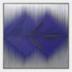 Vectra Purple Chevron Gradient Leather 3D Wall Art