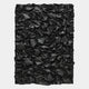 Veltrix Black Folded Leather 3D Wall Art