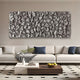 Veltrix Silver Folded Leather 3D Wall Art