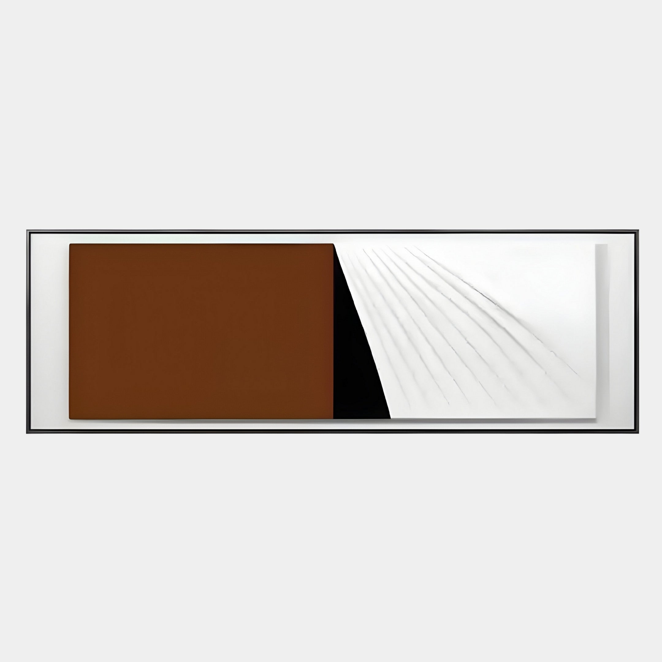 Ventura Rust & White Fold Leather 3D Wall Art