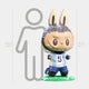 The World Cup No.5 Celebration Labubu Sculpture by Giant Sculptures features a cartoon wolf in an Argentina jersey and shorts, standing 160cm (5ft 3in) tall—ideal for World Cup celebration displays.