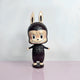 The Little Monster Brown Labubu Sculpture - 100cm by Giant Sculptures features a cheerful, big-grinned creature with large eyes and tall ears, finished in dark brown with a museum-grade gloss, and stands out against a plain background.