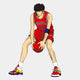 The Enlustra IV Game On UV Wood LED Wall Art by Giant Sculptures features an anime-style basketball player in a red Shohoku #11 jersey, dribbling the ball—ideal for adding dynamic game art to your space.