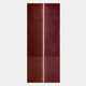 The Eternia Crimson Textured Oil Painting LED Wall Art by Giant Sculptures features two vertical maroon panels divided by a slim bright line, with mirrored upper and lower halves, creating bold symmetry and modern style.