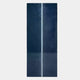 The Eternia Sapphire Textured Oil Painting LED Wall Art by Giant Sculptures displays a tall, rectangular dark blue surface with a thin, bright white vertical line slightly off-center.