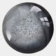 A close-up of Giant Sculptures Genesis Glacier 3D Resin Crystal Porcelain LED Wall Art, featuring a round form with gray and white snowflake-like patterns and gentle reflections, evoking the icy beauty of Genesis Glacier.