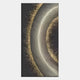 Celeste Orbit Glow LED Wall Art by Giant Sculptures showcases a striking metallic arc with golden strands on a black background, adding dynamic energy and texture to modern interiors. Perfect for statement-making contemporary spaces.
