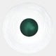 The Ventus Emerald Surge Wood Carving 3D LED Wall Art by Giant Sculptures features a circular design with a dark green center and white rings on a light gray background—an ideal modern accent for your space.