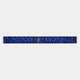 The Textura 3D Sapphire Blue Leather Design Wall Art by Giant Sculptures features a horizontal, narrow strip with a blue and black glowing abstract pattern—ideal for luxury interior design.
