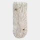 The Blossom Serenity White Leather 3D LED Wall Art by Giant Sculptures features layered, feather-like textures and seashell accents, adding modern artistic elegance to any space.