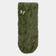 The Blossom Vibrant Green Leather 3D LED Wall Art by Giant Sculptures features textured, overlapping olive green petals and white butterfly accents—a stunning choice for adding contemporary elegance to your space.