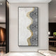 Serrana I White & Silver Wave Vertical 3D Wall Art