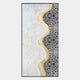 Serrana I White & Silver Wave Vertical 3D Wall Art