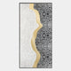 Serrana II White & Silver Wave Vertical 3D Wall Art
