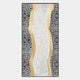 Serrana White & Silver Dual Wave II Vertical 3D Wall Art