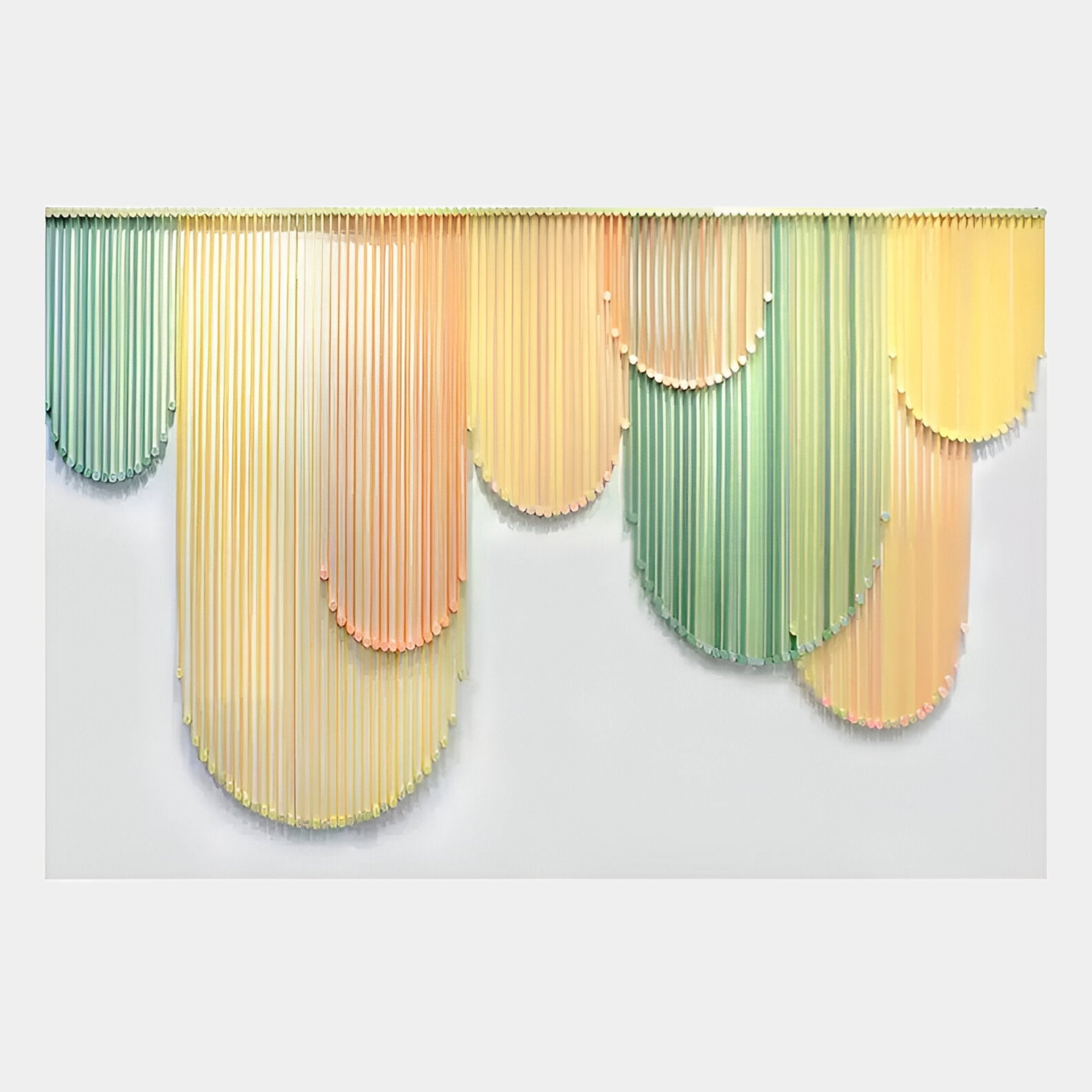 Dravena Pastel Cascade Ribbon 3D Wall Art