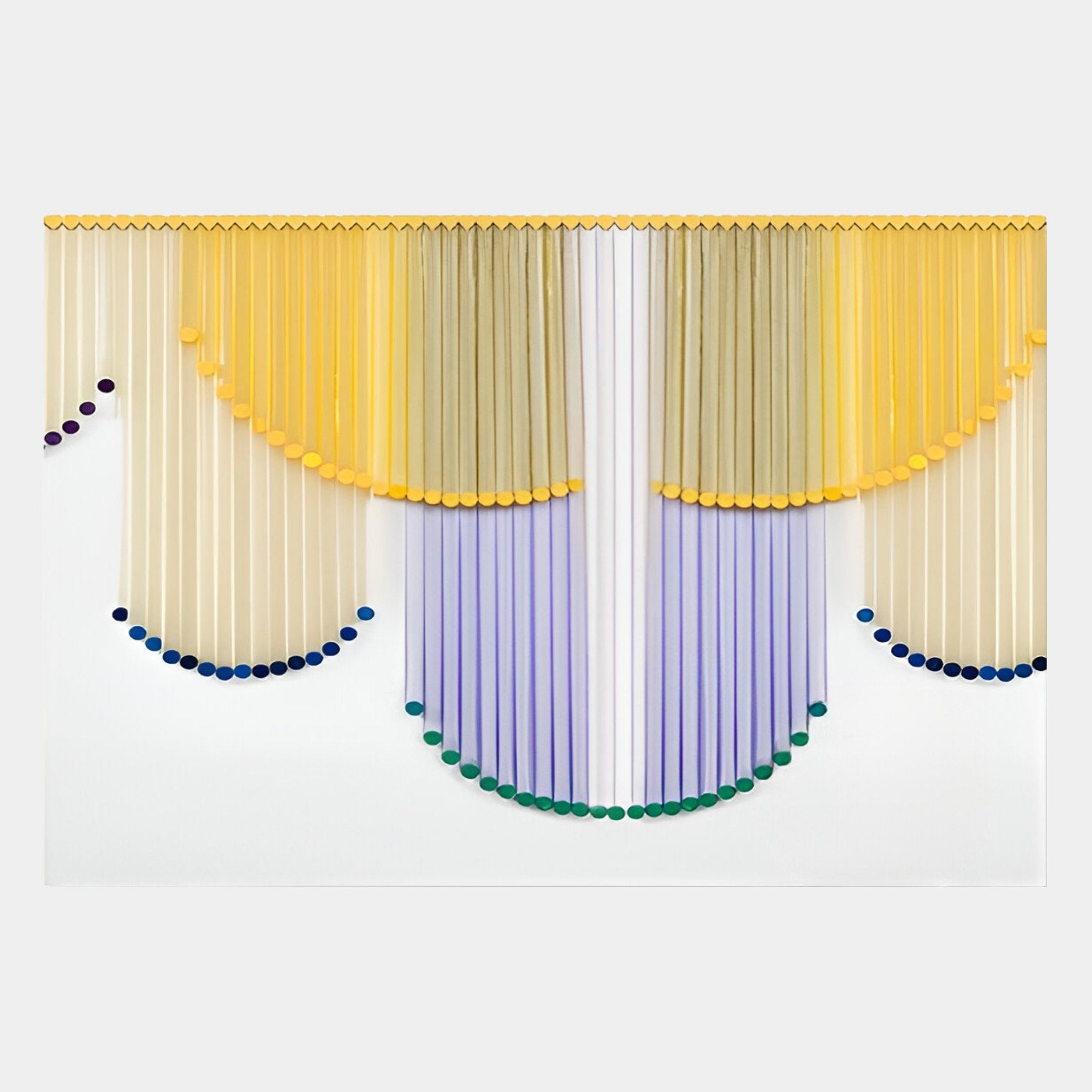 Dravena Golden Violet Flow Ribbon 3D Wall Art