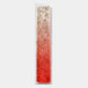 The Aeraline Coral Bloom Vertical Gradient Leather 3D Wall Art by Giant Sculptures features a tall, narrow design with textured circular shapes fading from white to deep red—ideal for bold, modern wall decor.