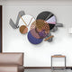 Cinetta Bronze & Violet Geometric Wood Carved 3D Wall Art