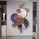 Cinetta Bronze & Violet Geometric Wood Carved 3D Wall Art