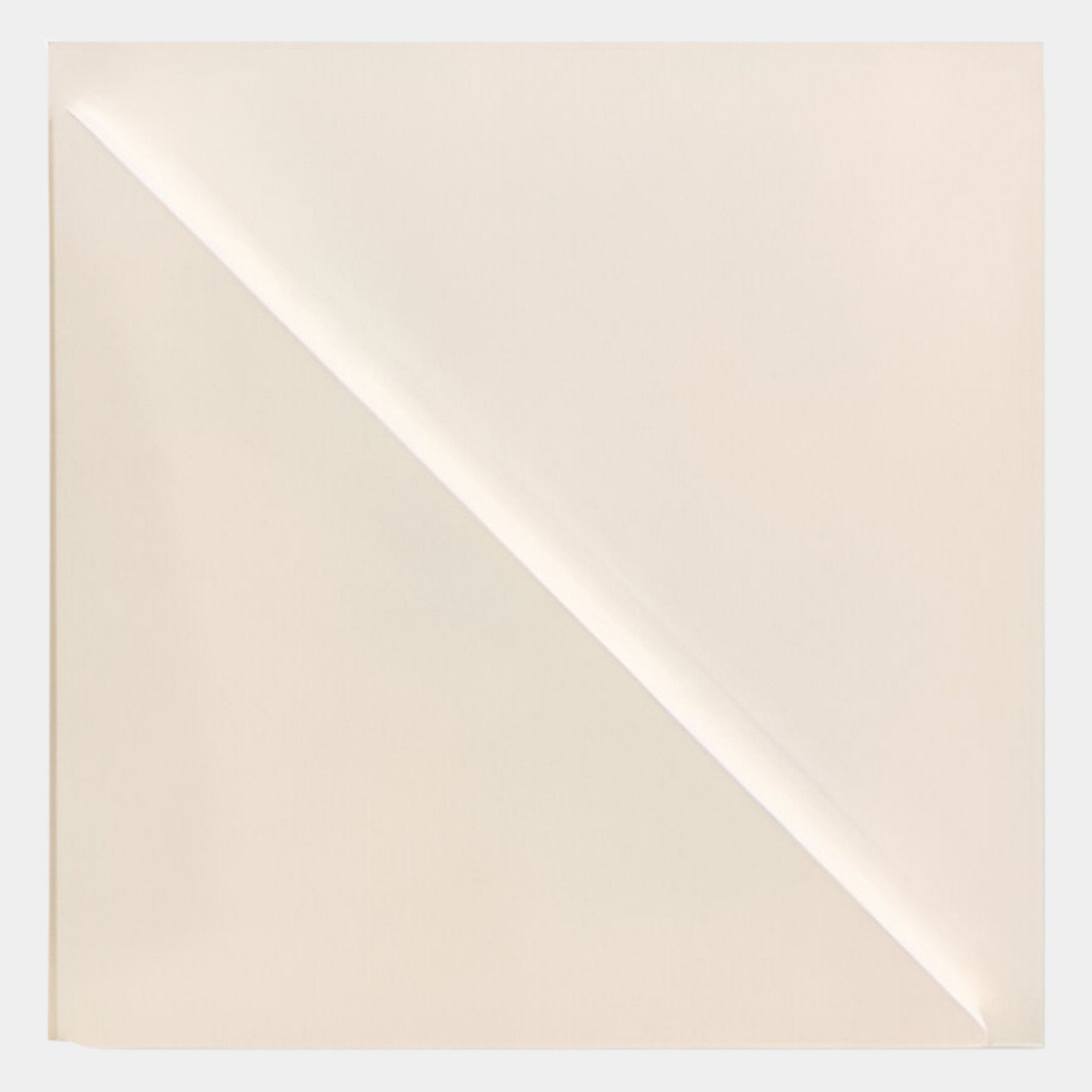 Cavora Ivory Diagonal Carved Hand-Painted 3D Wall Art