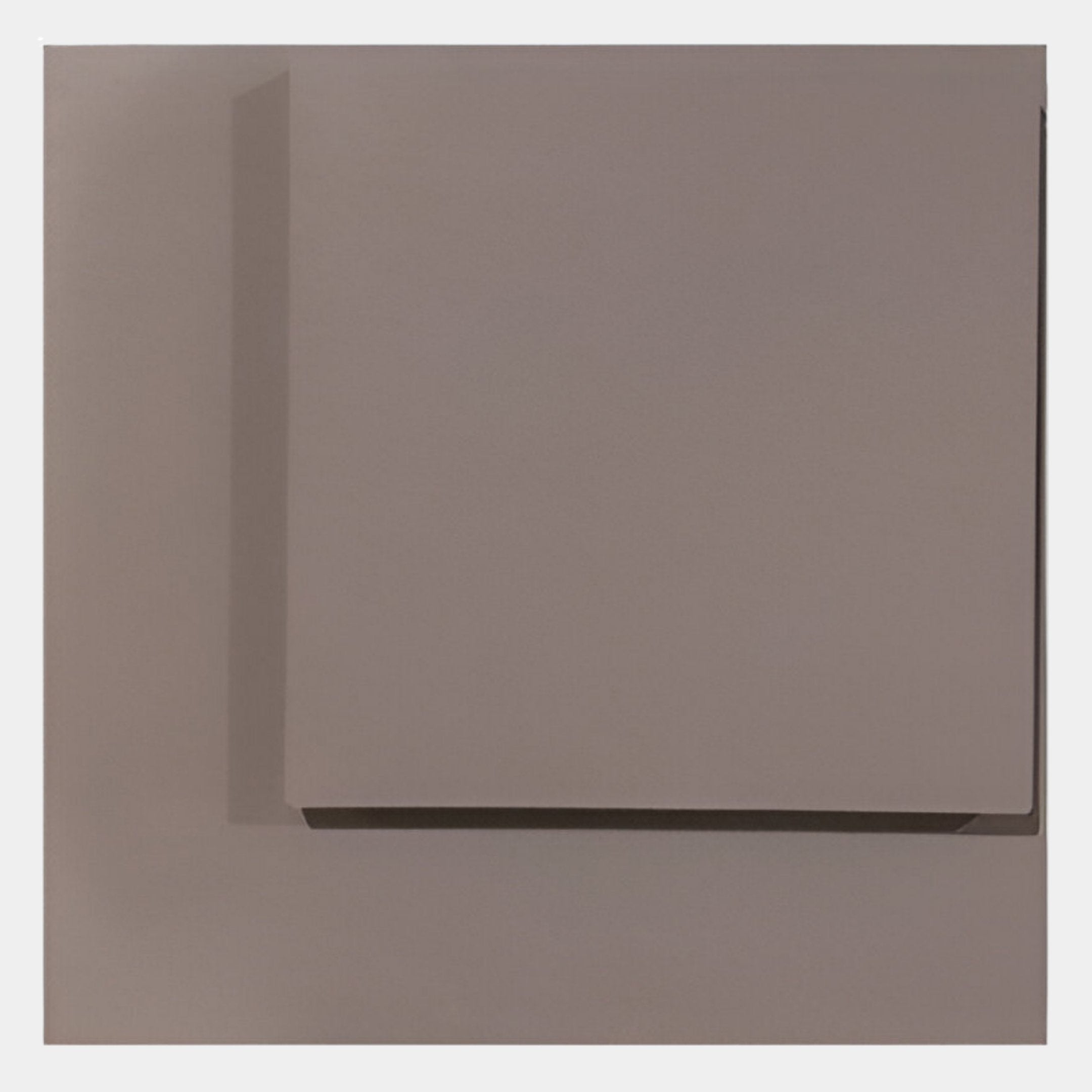 Cavora Taupe Block Carved Hand-Painted 3D Wall Art