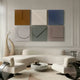 Cavora 6-Panel Relief Hand-Painted 3D Wall Art