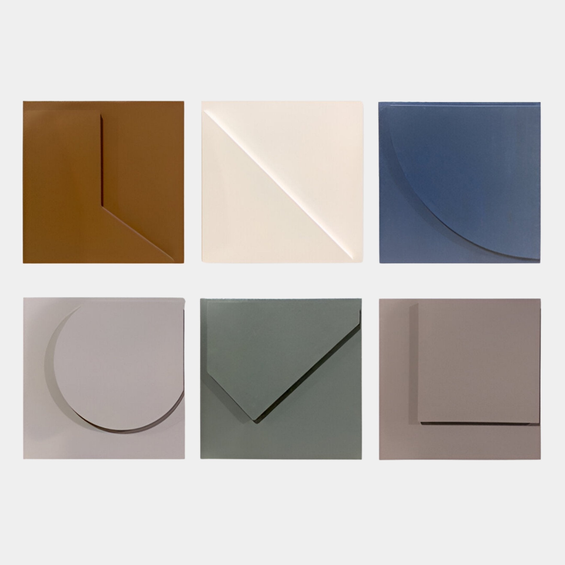 Cavora 6-Panel Relief Hand-Painted 3D Wall Art
