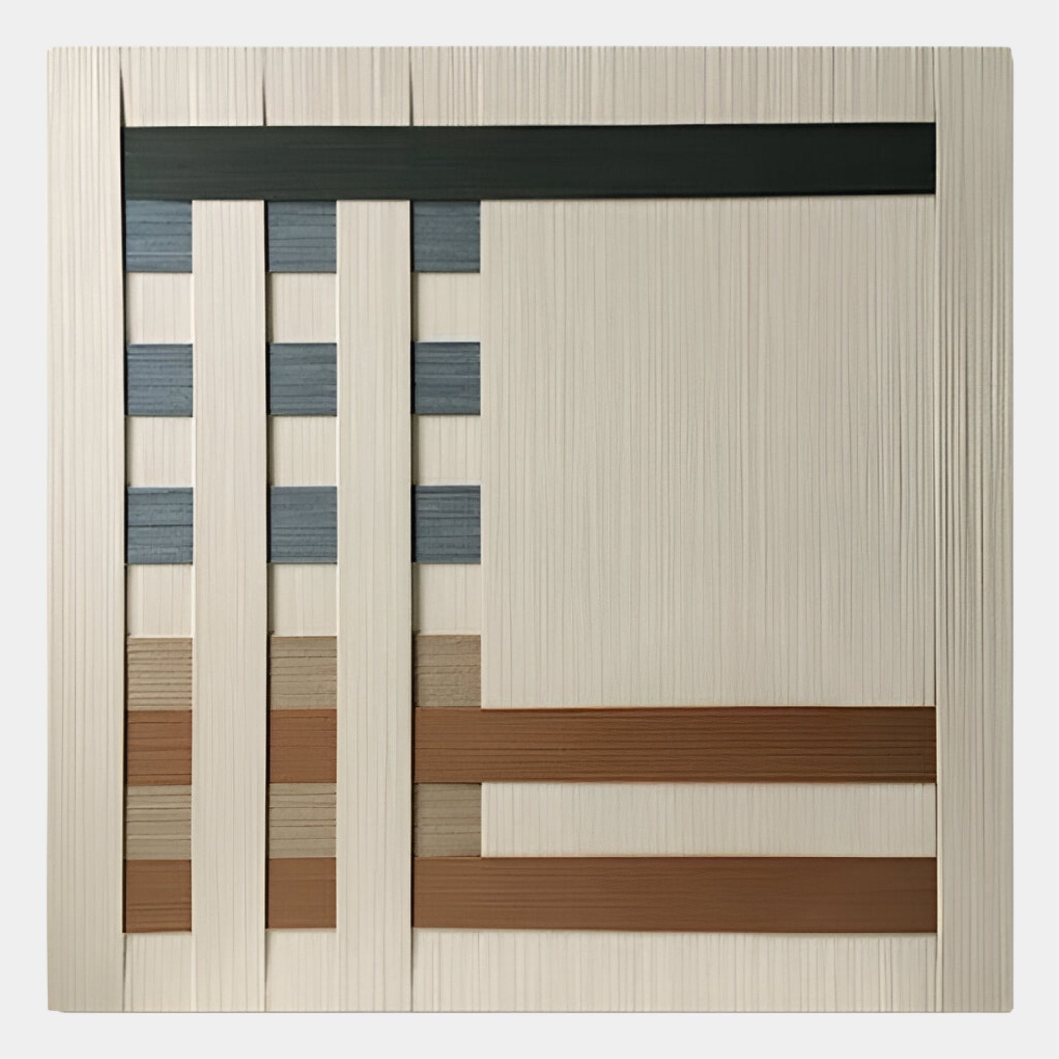 Tessella Blue & Sand Interwoven Yarn 3D Wall Art