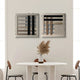 Tessella Neutral & Black Interwoven Yarn 3D Wall Art