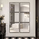 Quadria 6-Panel Grid Wall Mirror