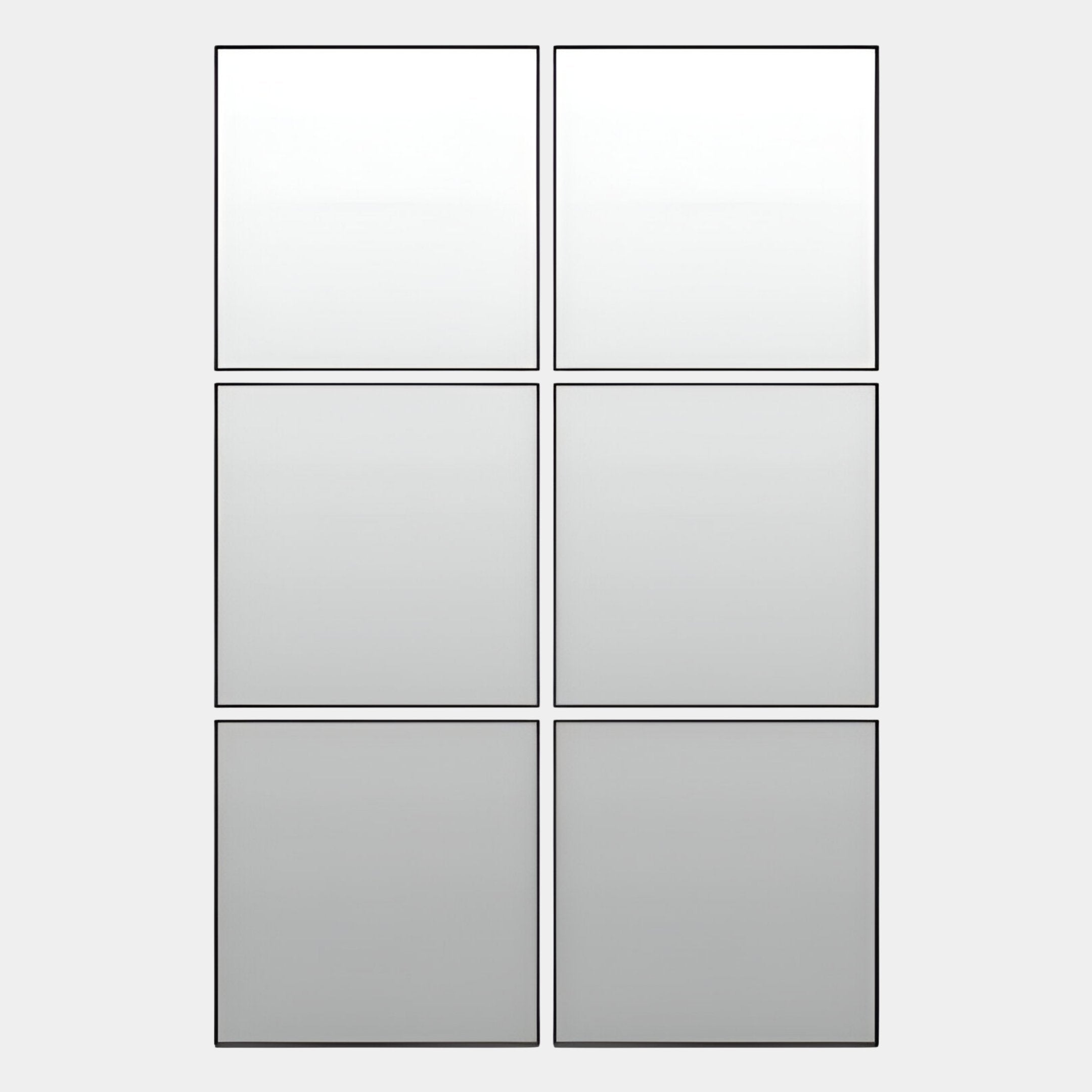 Quadria 6-Panel Grid Wall Mirror