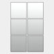 Quadria 6-Panel Grid Wall Mirror