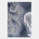 The Terracore Grey Contour Relief Abstract 3D Wall Art by Giant Sculptures features layered, wavy white lines on a textured gray background, creating a topographic effect perfect for modern interiors.