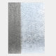 The Metallure Silver Linear Textured Acrylic Silver Foil 3D Wall Art by Giant Sculptures features vertical frosted lines and a wavy cracked-ice pattern, creating an abstract, modern look ideal for contemporary spaces.