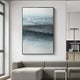 Sevara Aqua Layered Hand-Painted 3D Wall Art